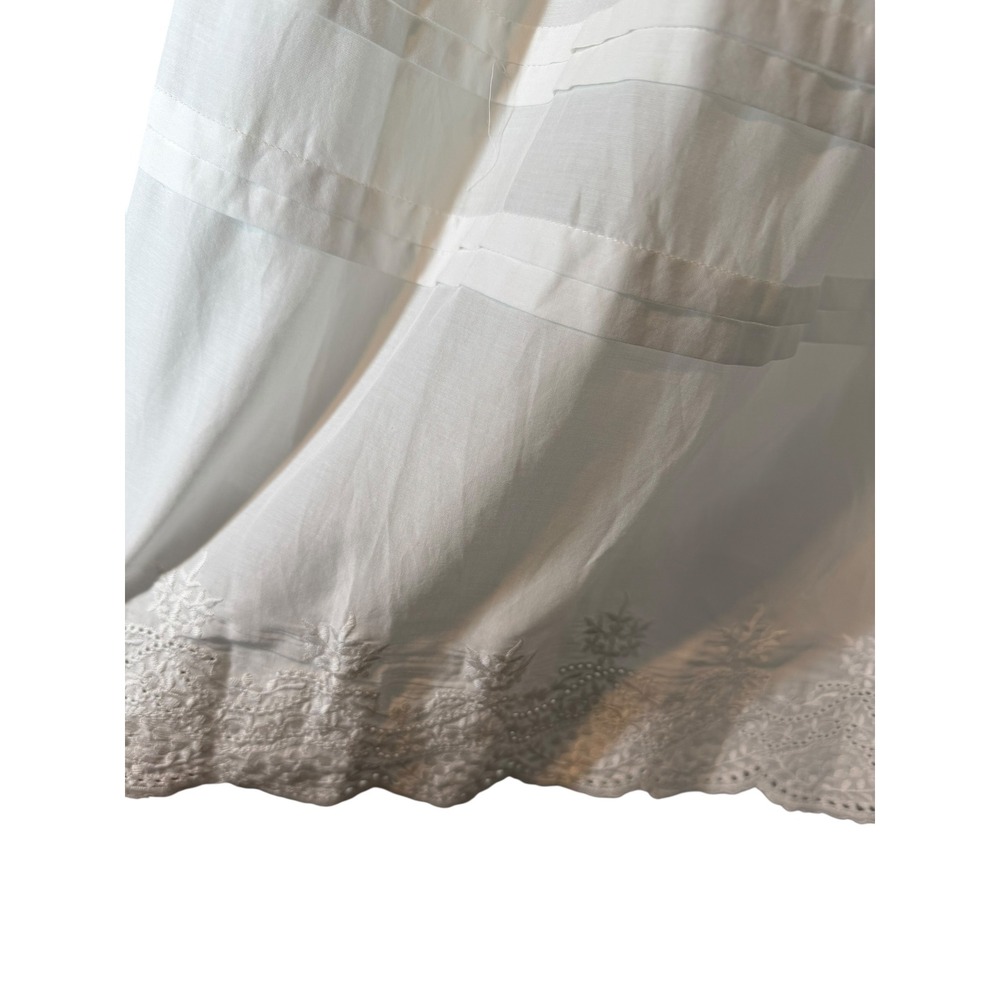NWT Reformation Aura Skirt Ivory White Eyelet Embroidery Maxi Skirt Medium - Picture 4 of 9